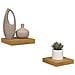 Scaffale da parete 2 pcs Beige 23 x 23,5 x 4 cm - Foto miniatura 3