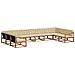 Set di divani da esterno con cuscino 10 pcs Naturale e Beige - Foto miniatura 1