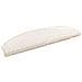 Tappetini per scale autoadesivi Semicircolare 15 pcs Bianco - Foto miniatura 1