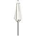 Ombrello da giardino 230 x 230 cm Poliestere Rettangolare Crema - Foto miniatura 4