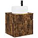 Mobile lavabo da parete Rovere Fumo 49 x 44,5 x 66 cm - Foto miniatura 1