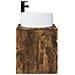 Mobile lavabo da parete Rovere Fumo 49 x 44,5 x 66 cm - Foto miniatura 2