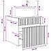 Mobile lavabo da parete Rovere Fumo 49 x 44,5 x 66 cm - Foto miniatura 7