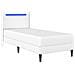 Struttura letto con materasso Bianco 90 x 200 cm Similpelle - Foto miniatura 5