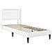 Struttura letto con materasso Bianco 90 x 200 cm Similpelle - Foto miniatura 6