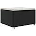 Set Salotto da Giardino con Cuscini 7pz Nero Polyrattan - Foto miniatura 5