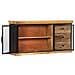 Credenza 150x40x75 cm in Legno Massello di Mango - Foto miniatura 4