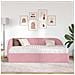 Struttura Letto Angolare con Materasso 2 pcs Rosa Velluto - Foto miniatura 3