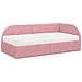 Struttura Letto Angolare con Materasso 2 pcs Rosa Velluto - Foto miniatura 4