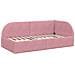 Struttura Letto Angolare con Materasso 2 pcs Rosa Velluto - Foto miniatura 6