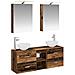 Set di Armadi da Bagno 5 pcs Legno antico 50 x 14,5 x 70 cm - Foto miniatura 1