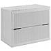 Mobile sottolavabo da 80 cm, Kaschmir, ripiano beige, Lavabo sospeso, Chiusura ammortizzata, Piano di lavoro effetto marmo bianco - Foto miniatura 1