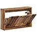 Mobiletto per Scarpe da Muro HOORN 71 x 17 x 43 cm Legno antico - Foto miniatura 3