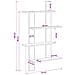 Scaffale da parete Rovere Nero 61 x 13,5 x 105 cm - Foto miniatura 6