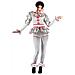 Costume sinistro da clown: body, calze e cavigliere con volant taglia L - Foto miniatura 1