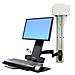 Braccio a muro serie 200 Combo Arm - per LCD fino a 24" e Tastiera - Nero - Foto miniatura 2
