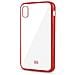 Cover Laser Matt in TPU per Iphone XS Colore Trasparente / Rosso - Foto miniatura 1