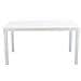 Set Tavolo Da Giardino Rettangolare Fisso Cm 150 X 90 Con 4 Sedie In Wicker Stampato Bianco Da Esterno Giardino - Foto miniatura 2