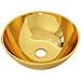 Lavandino 28x10 Cm In Ceramica Oro - Foto miniatura 1