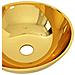 Lavandino 28x10 Cm In Ceramica Oro - Foto miniatura 5