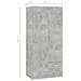 Armadio Grigio Cemento 80x52x180 cm in Legno Multistrato - Foto miniatura 8