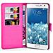 Custodia Compatibile Con Samsung Galaxy Note Edge In Rosa Vivo - Coperchio Protettiva Con Chiusura Magnetica, Funzione Stand E Tasca Per Le Carte - Foto miniatura 2