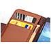 Custodia Compatibile Con Lg Optimus L7 Ii In Marrone Cioccolata - Coperchio Protettivo In Ecopelle Testurizzata E Tasca Per Carte Di Credito - Foto miniatura 4
