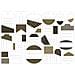  - set Di 21 etichette Regali, Carta, Oro, 12,5 x 1 x 15,5 cm - Foto miniatura 3