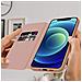 Custodia Folio Iphone 12 Mini Portafoglio Funzione Supporto Video Rosa Gold - Foto miniatura 5