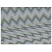 Telo Arredo Multiuso Linea Pensieri Delicati In 100% Cotone Dis Zig Zag 7672 Singolo Verde - Foto miniatura 6