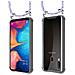 Catena Di Telefoni Cellulari Compatibile Con Samsung Galaxy A20e In Unicorn - Coperchio Protettivo In Silicone Con Anelli D'argento, Cinturino In Corda E Custodia Staccabile - Foto miniatura 8