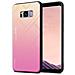 Custodia Compatibile Con Samsung Galaxy S8 Plus In Giallo - Rosa - Coperchio Protettivo Bicolore In Vetro Temperato E Silicone Tpu - Foto miniatura 1