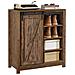 Credenza Con Anta Scorrevole, Scarpiera Con Porta Fienile, Mobile Da Ingresso, Armadio Multifunzionale, Fsb59-n - Foto miniatura 1