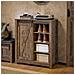 Credenza Con Anta Scorrevole, Scarpiera Con Porta Fienile, Mobile Da Ingresso, Armadio Multifunzionale, Fsb59-n - Foto miniatura 4