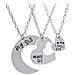 Collane Per Sorelle ""sorellina"", ""sorellina"" E ""sorellina"" Silver - Foto miniatura 6