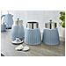 Swka1024bln Retro Set Di 3 Barattoli Cucina Da 1,2 L, Ermetico Té, Spezie, Design Vintage Blu - Foto miniatura 1