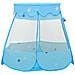 Tenda Da Gioco Per Bambini Blu Con 250 Palline 102x102x82 Cm - Foto miniatura 6