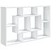 Scaffale A Parete Bianco 85x16x52,5 Cm In Legno Multistrato - Foto miniatura 2