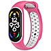 Cinturino Silicone Watch Band Per Xiaomi Mi Band 5 - 6 - 7 White-pink - Foto miniatura 1