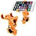 Bike-360 Supporto Per Bici Universale A Clip Orange  Per Smartphone Ios Iphone Galaxy Android - Foto miniatura 1