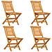 Sedie Da Giardino Pieghevoli 4pz 47x63x90cm Legno Massello Teak - Foto miniatura 2
