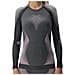 Evolutyon Baselayer Shirt Long Sleeves - Antracite Melange-rasperry-purple Xs - Foto miniatura 1