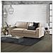 Divano Letto Addolorata, Divano A 3 Posti, 100% Made In Italy, Sofà Soggiorno Con Apertura Girevole, In Tessuto Imbottito, Con Braccioli Slim, Cm 200x95h90, Beige - Foto miniatura 1