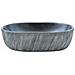 Lavabo Da Appoggio Nero E Grigio Ovale 47x33x13 Cm Ceramica - Foto miniatura 3