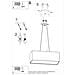 Lampadario Santa Bis 80 Nero Sl. 0780 - Minimalista Lampadari Nero 120x80x30 Cm - Foto miniatura 5
