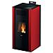 Termostufa Pellet Mira 16 Kw. Rossa - Foto miniatura 1