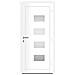 Porta Ingresso Bianca 100x210 Cm In Alluminio E Pvc - Foto miniatura 2