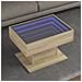 Tavolino Salotto Con Led Rovere Sonoma 70x50x45 Cm Multistrato - Foto miniatura 1