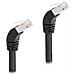 Cavo di rete RJ45 Cat. 6A S /FTP da 45° angolato verso il basso 1 m nero - Foto miniatura 2