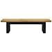 Panca Pranzo Noain Gambe A Forma U 180x40x45 Cm Legno Massello - Foto miniatura 3